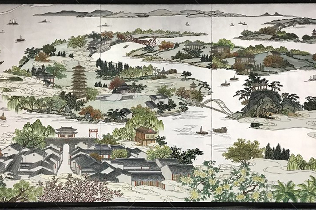 揚州高鐵站.----《大美運河》