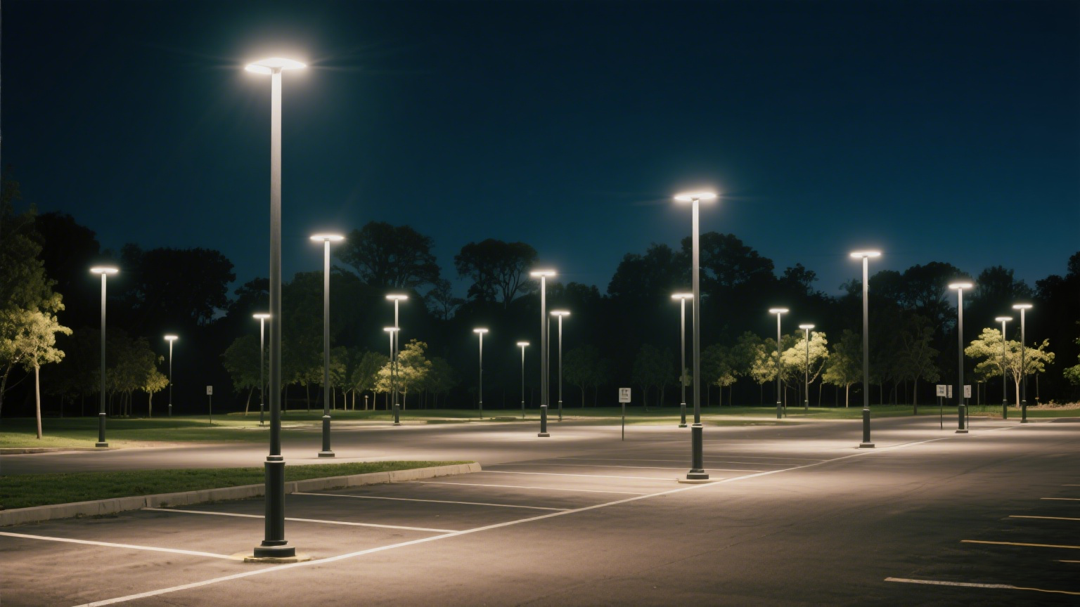 高桿庭院燈適用場景 效果示意